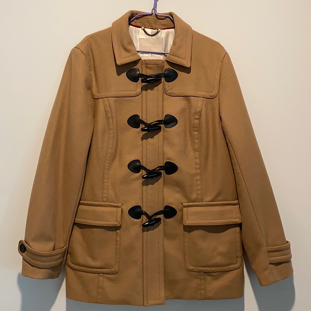 Banana Republic Camel Wool Duffle Coat